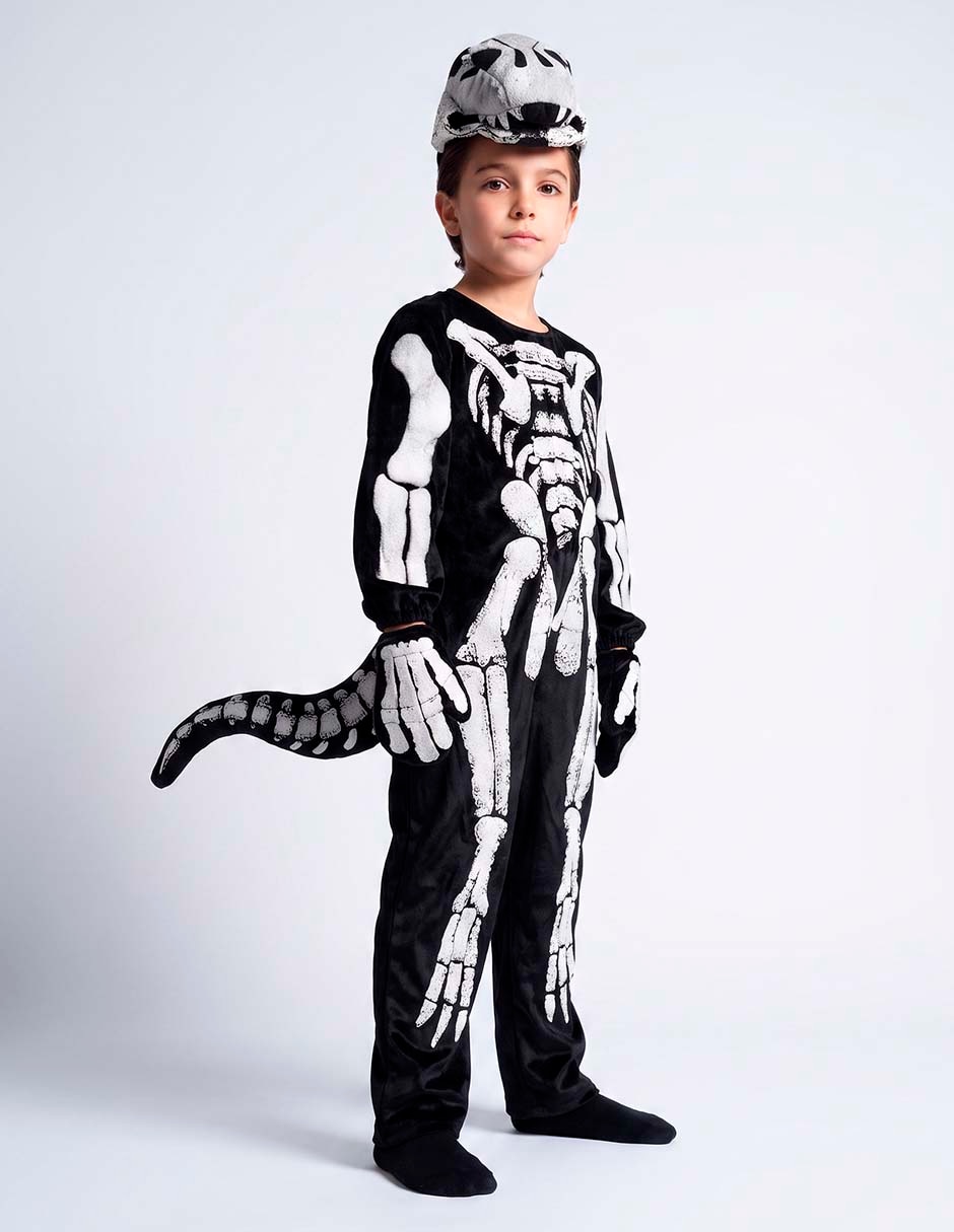 Disfraz de halloween de dinosaurio para niño