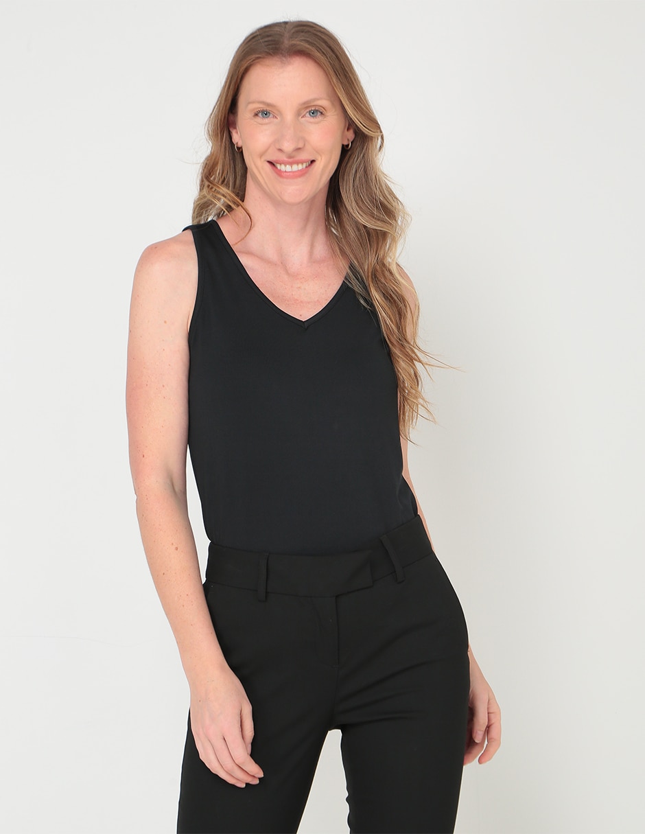 Top escote V