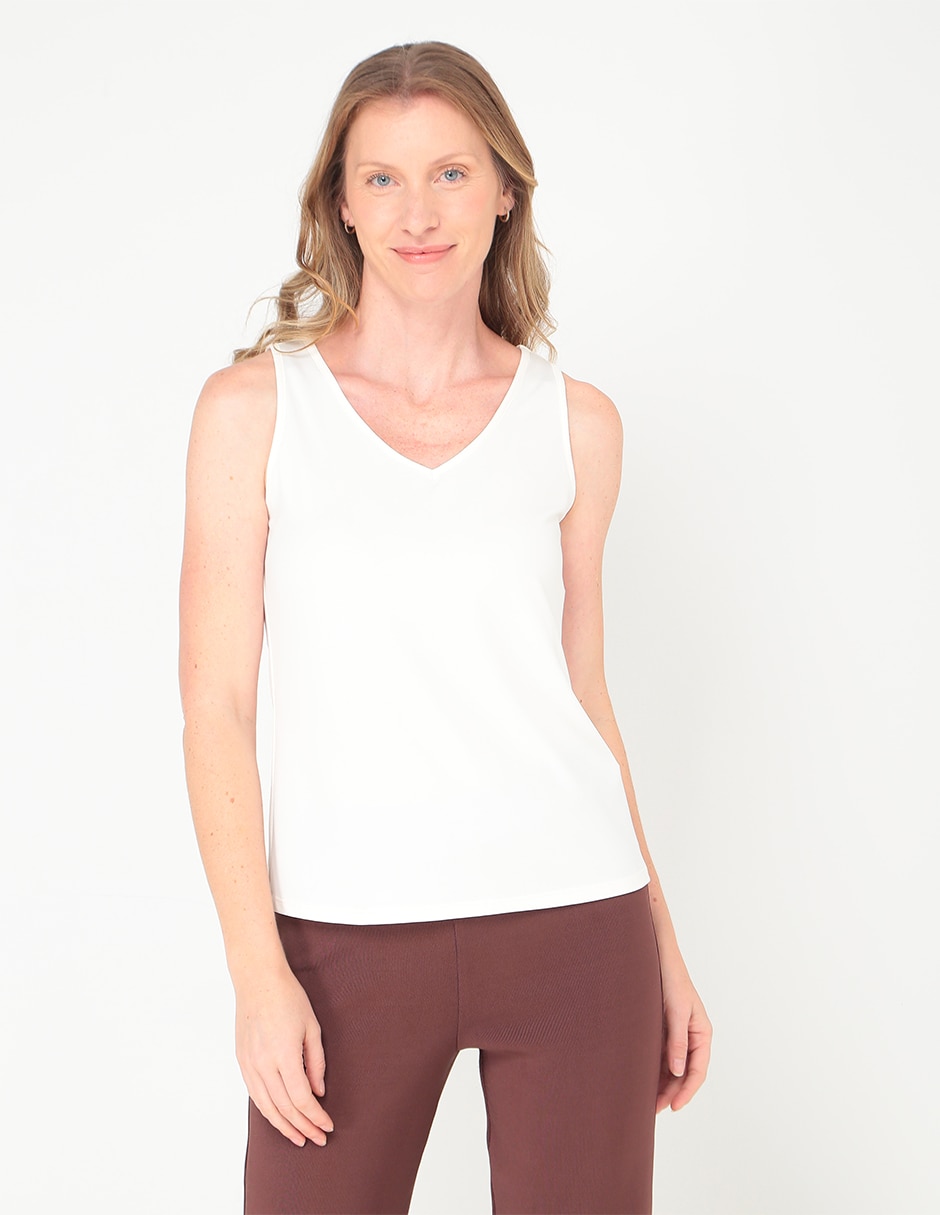 Top escote V