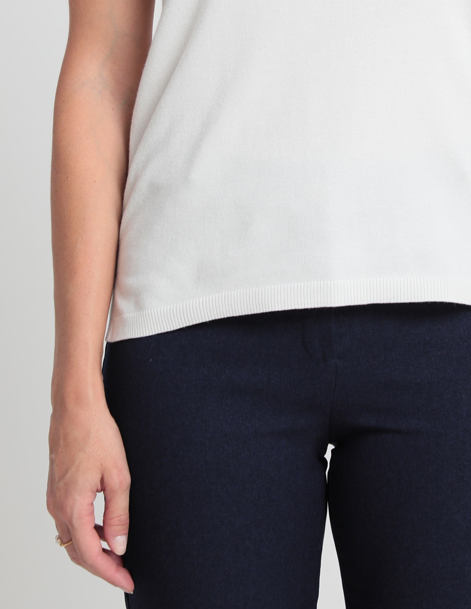 Blusa manga corta para mujer 4