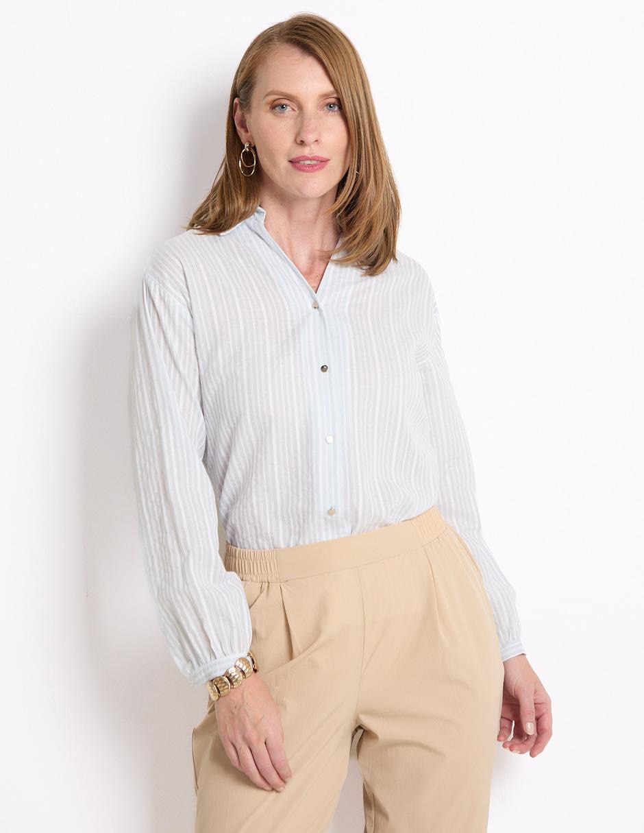 Blusa camisera Kur.Kuma manga larga para mujer