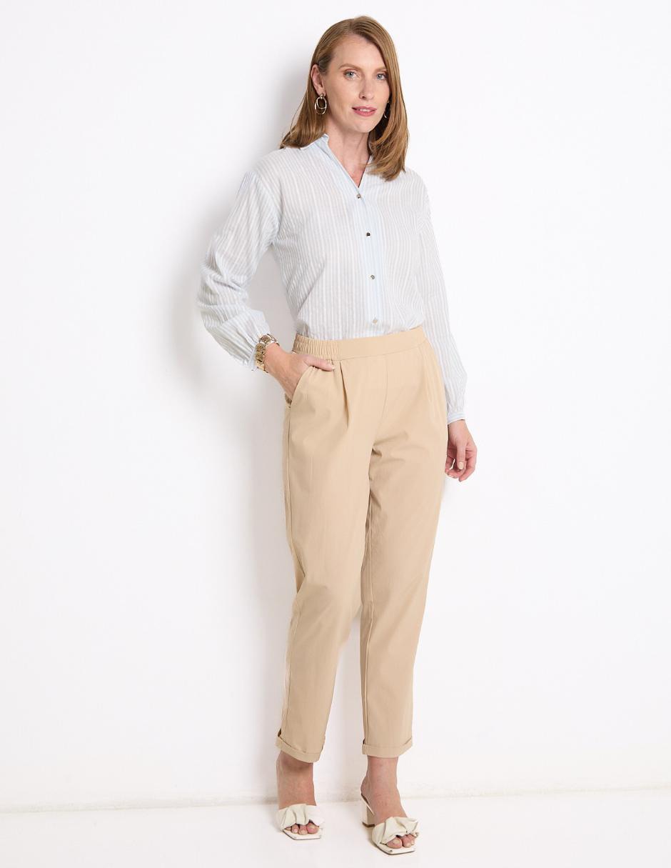 Blusa camisera Kur.Kuma manga larga para mujer 4