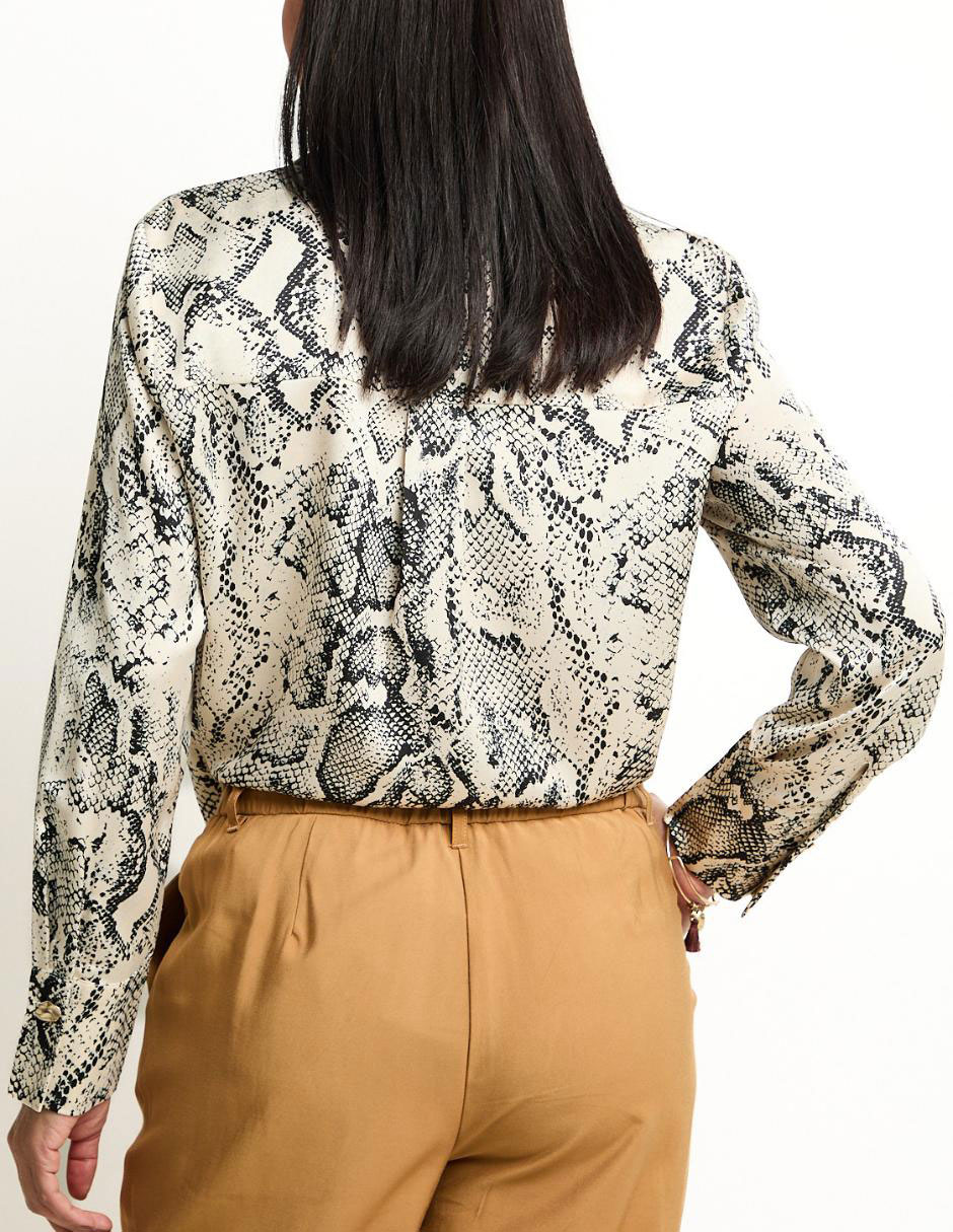 Blusa manga larga para mujer