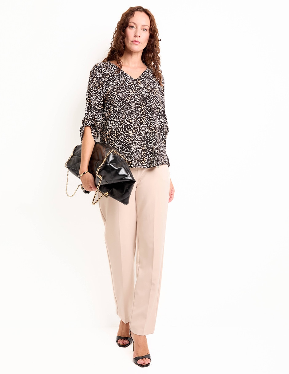 Pantalón de vestir regular para mujer 3