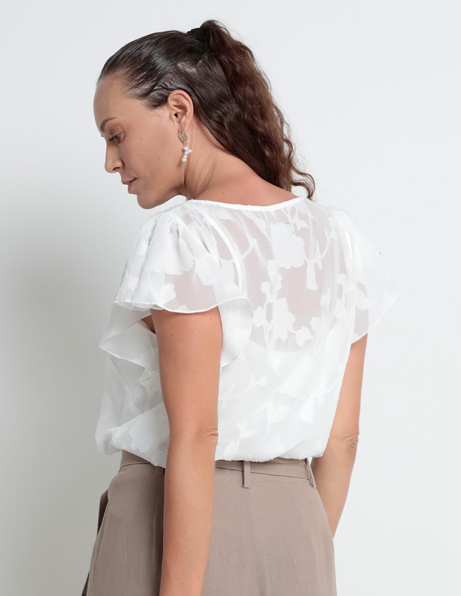 Blusa manga corta para mujer 5