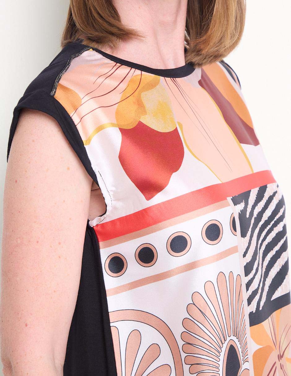 Blusa camisera Kur.Kuma manga larga para mujer