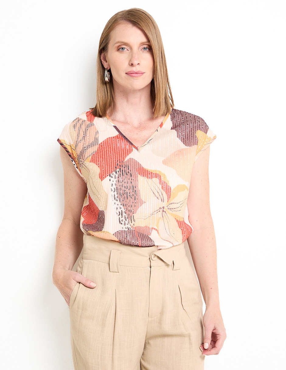 Blusa manga corta para mujer Blusa manga corta para mujer