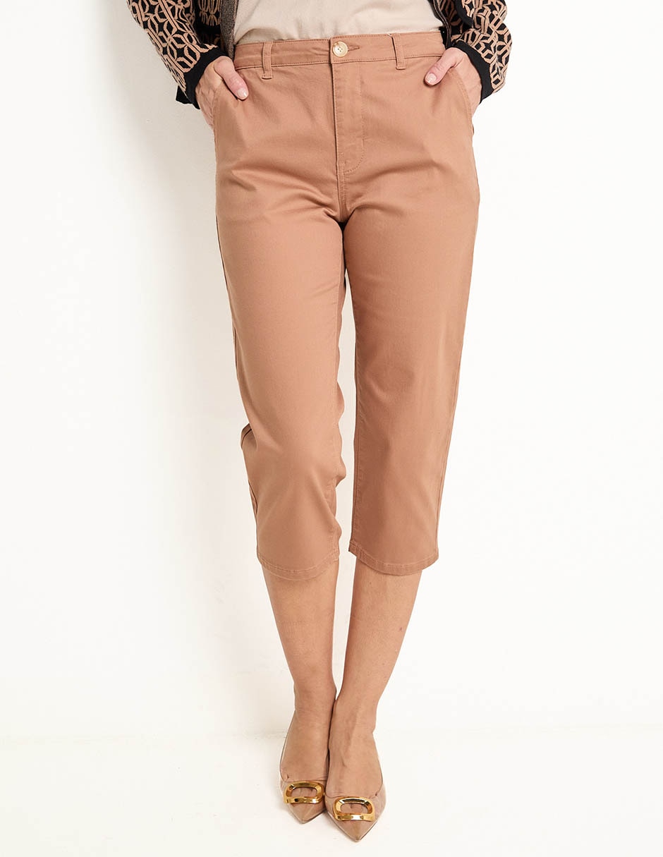 Pantalón capri slim para mujer Pantalón capri slim para mujer