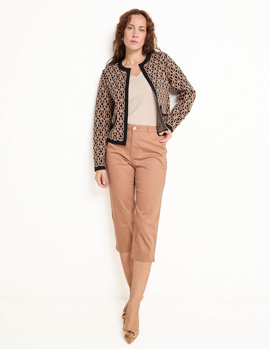 Pantalón capri slim para mujer 3