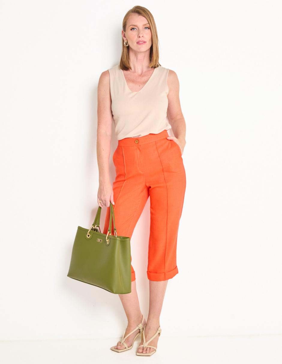 Pantalón capri slim para mujer 3