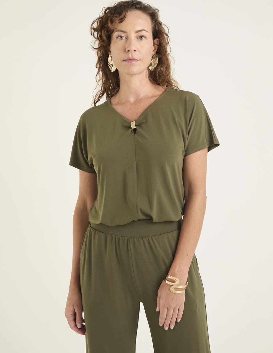 Blusa manga corta para mujer 1