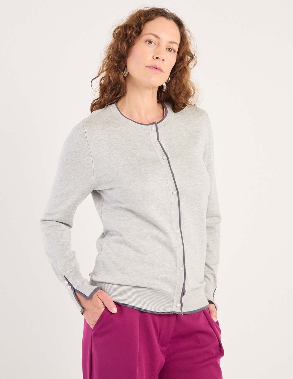 Suéter cuello redondo para mujer