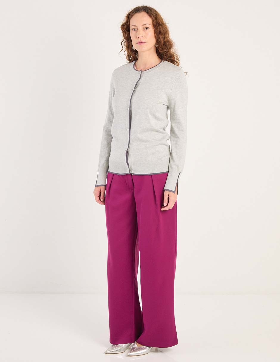 Suéter cuello redondo para mujer