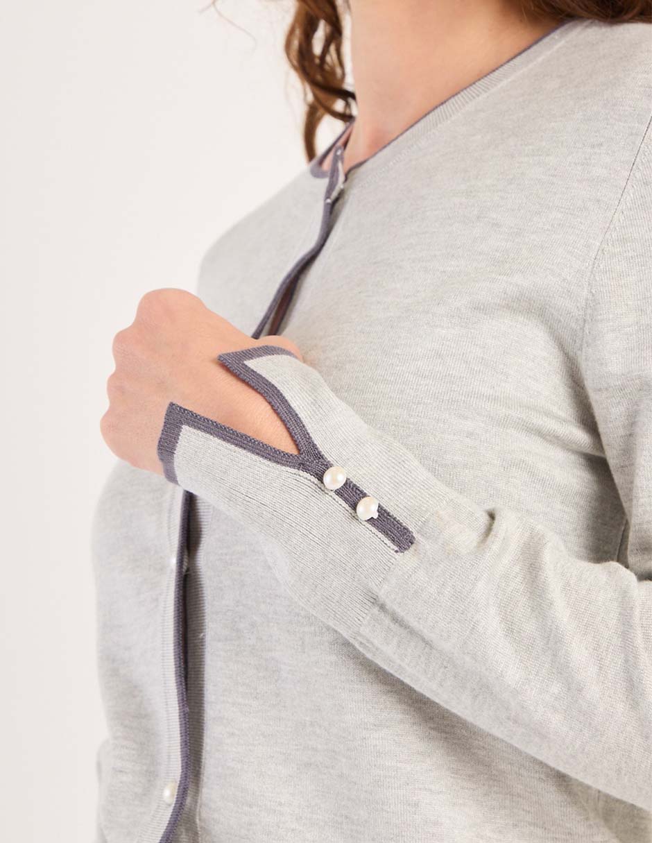Suéter cuello redondo para mujer