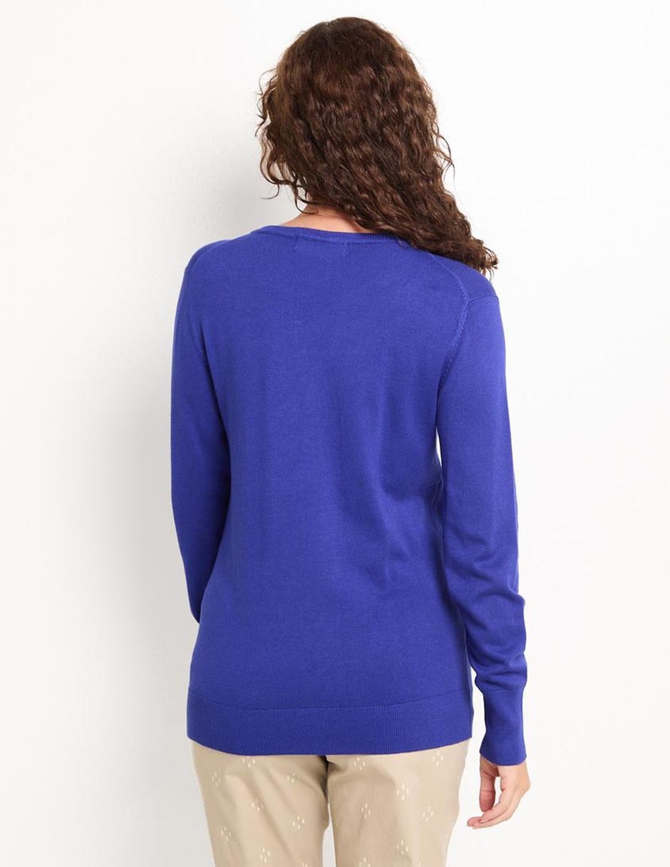 Suéter La Mode cuello V para mujer