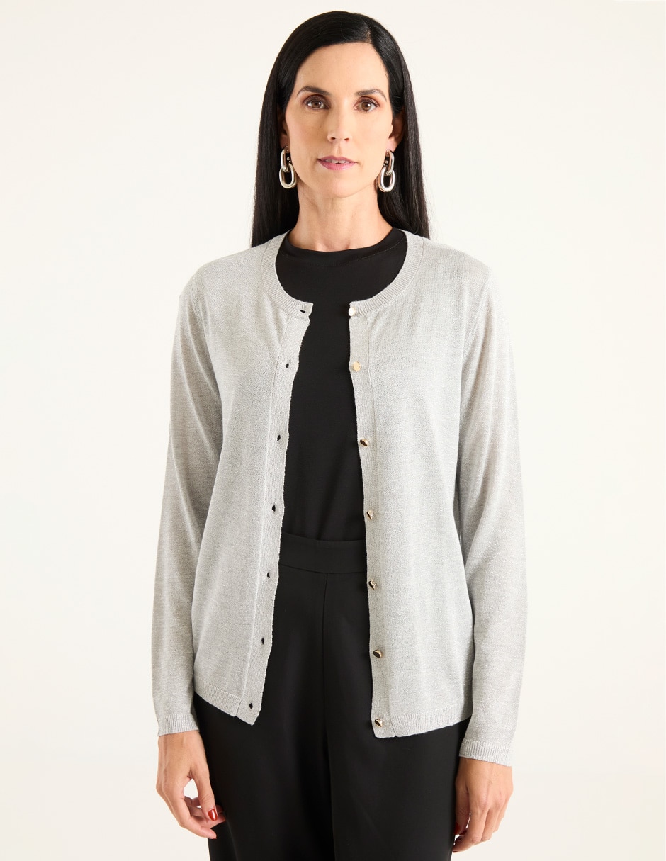 Suéter cuello redondo para mujer 1