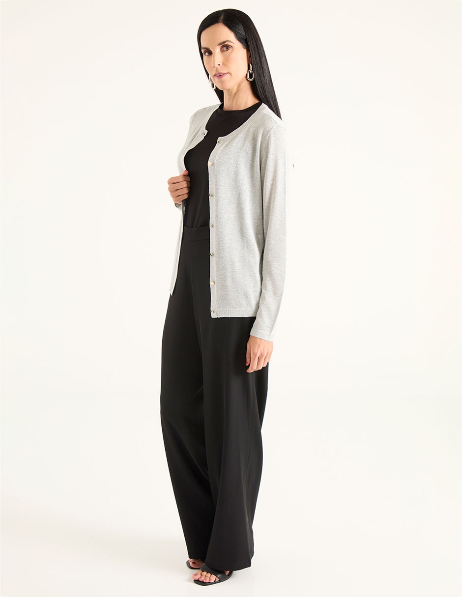 Suéter cuello redondo para mujer 4