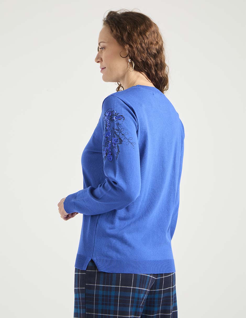 Suéter cuello redondo para mujer 5