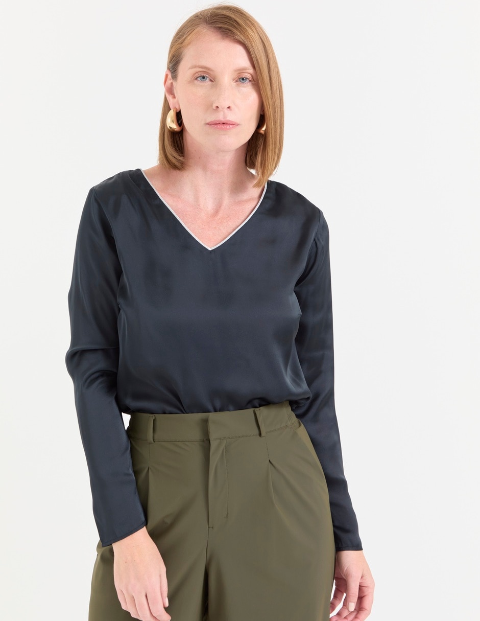 Blusa manga larga para mujer 1