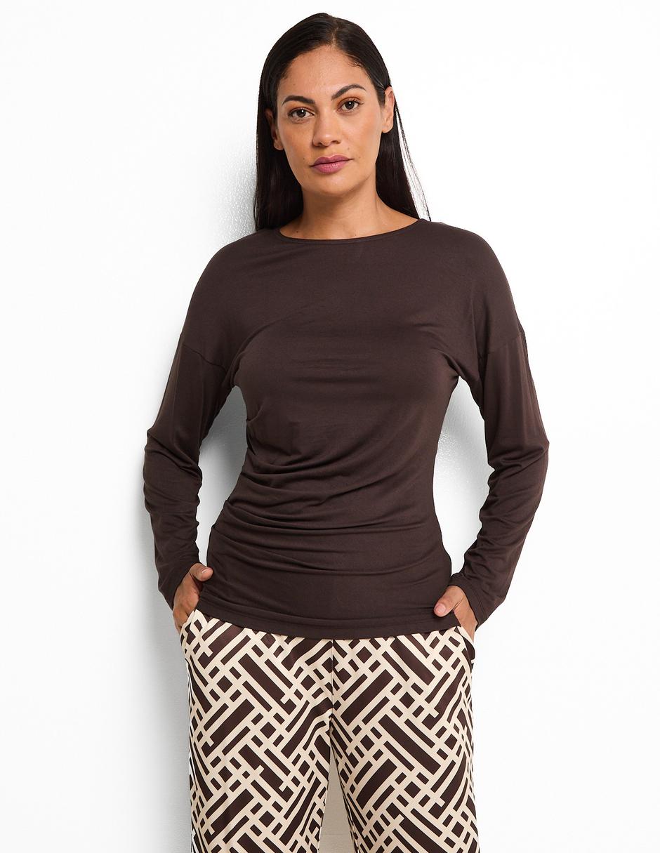 Blusa Morethanangels manga larga para mujer