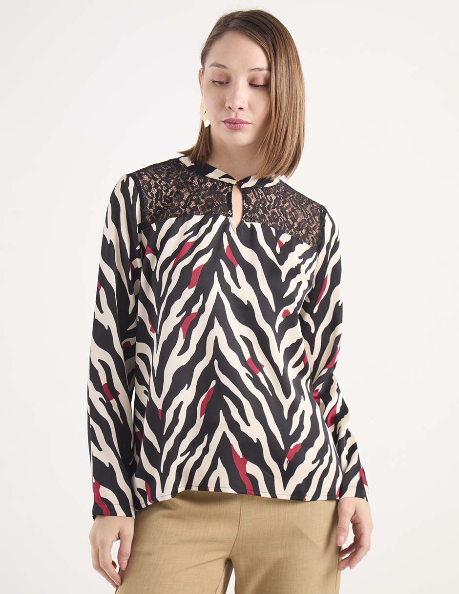 Blusa manga larga para mujer 1