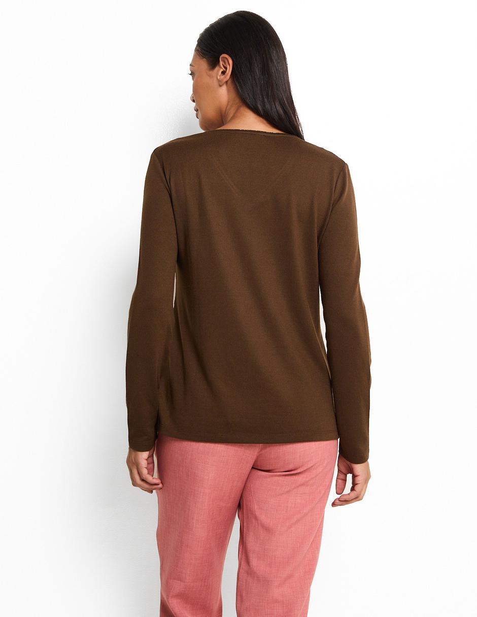 Blusa Morethanangels manga larga para mujer 5