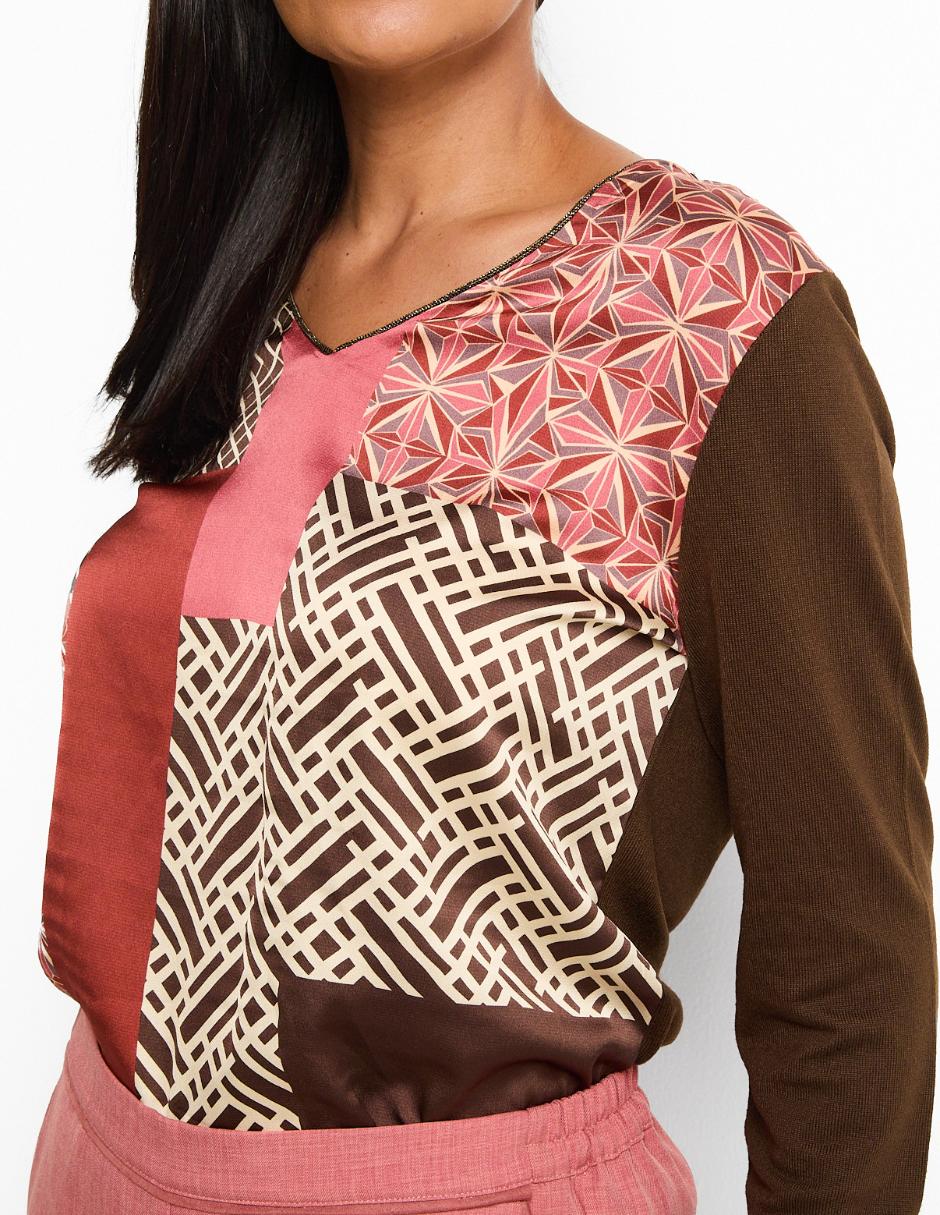 Blusa Morethanangels manga larga para mujer