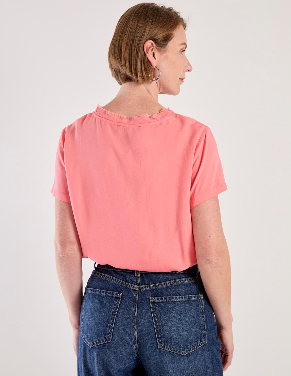 Blusa manga corta para mujer 6