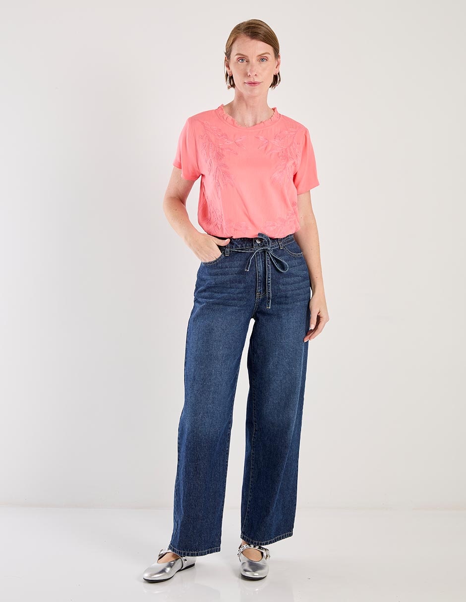 Blusa manga corta para mujer 7