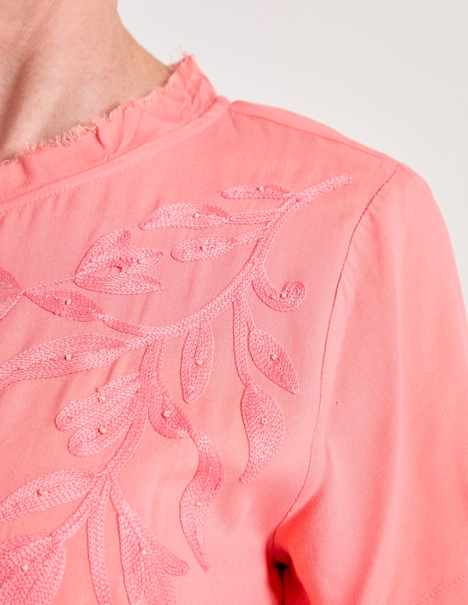 Blusa manga corta para mujer 8