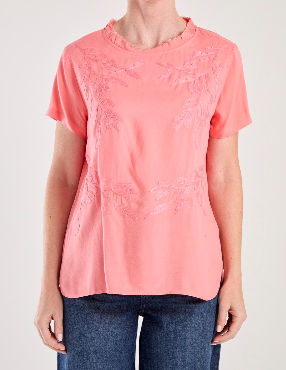 Blusa manga corta para mujer 9