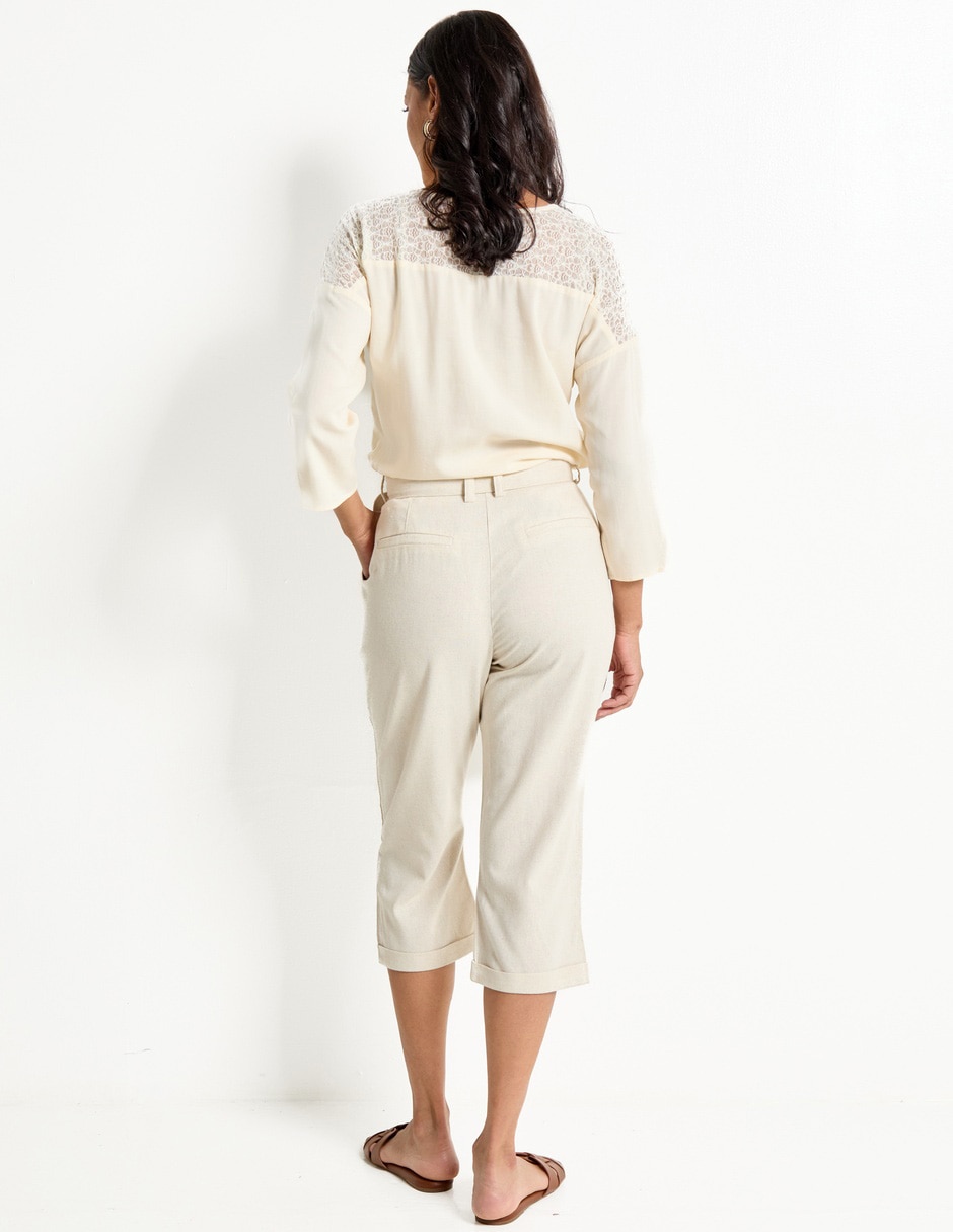Pantalón capri straight para mujer 2