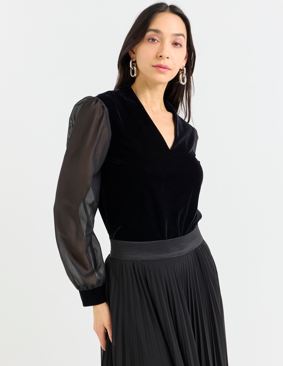 Blusa La Mode manga larga para mujer