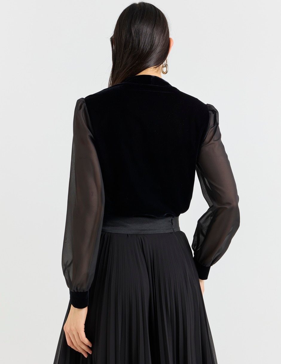 Blusa La Mode manga larga para mujer