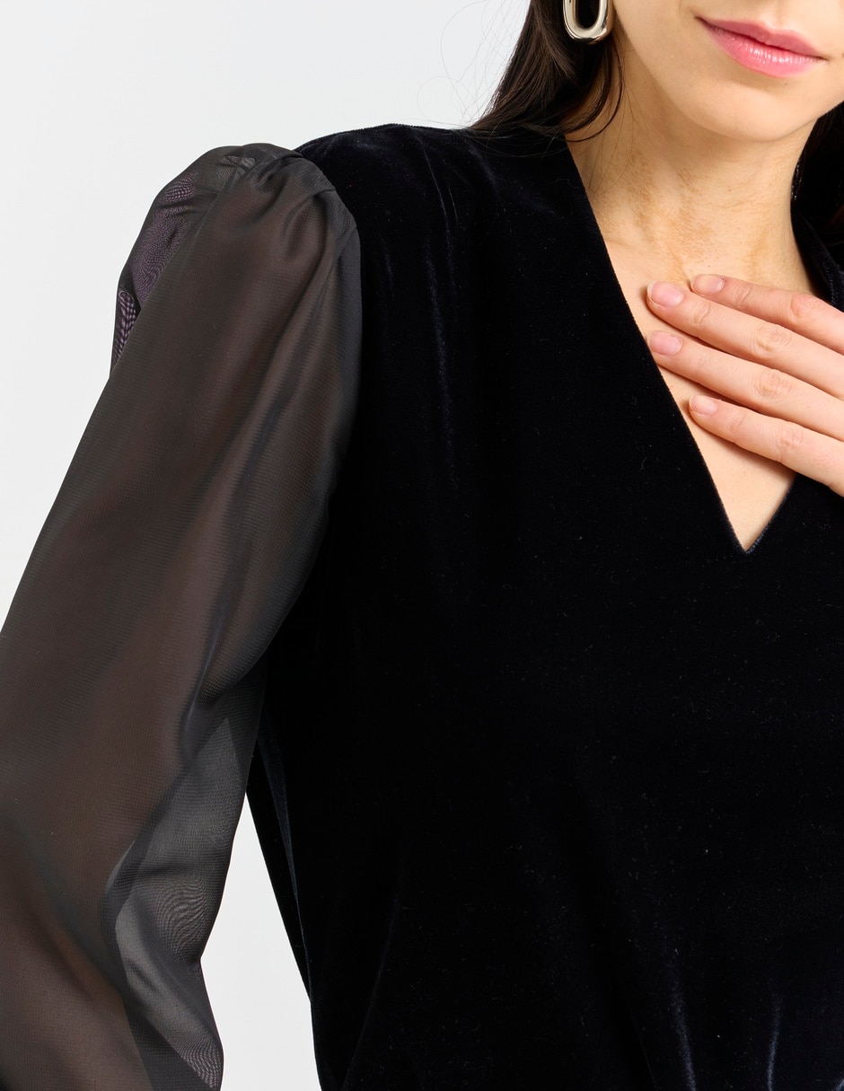 Blusa La Mode manga larga para mujer