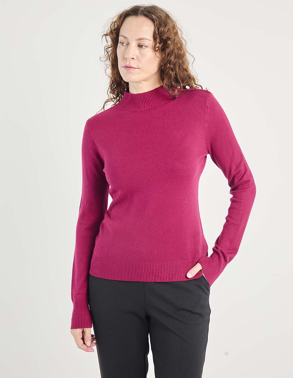 Suéter cuello alto para mujer 4