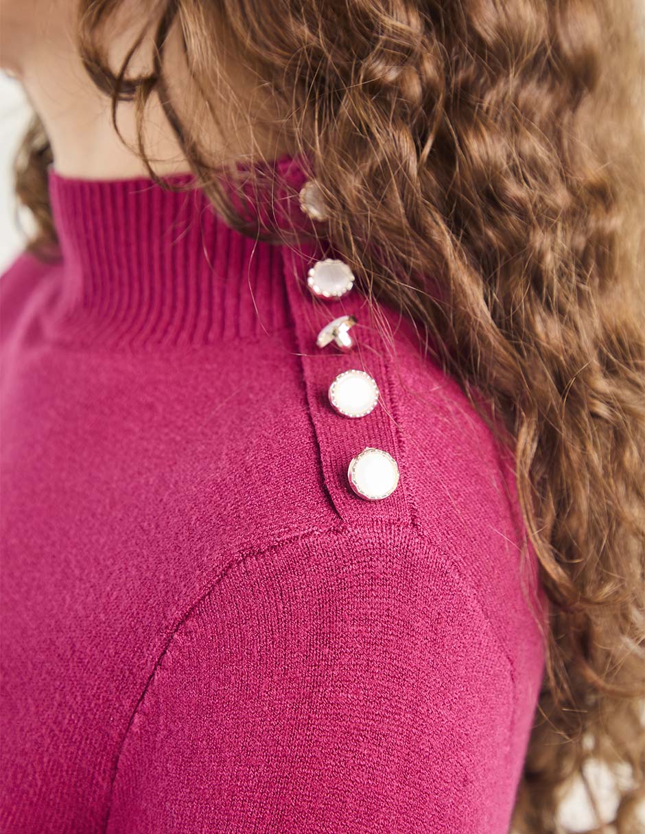 Suéter cuello alto para mujer 2