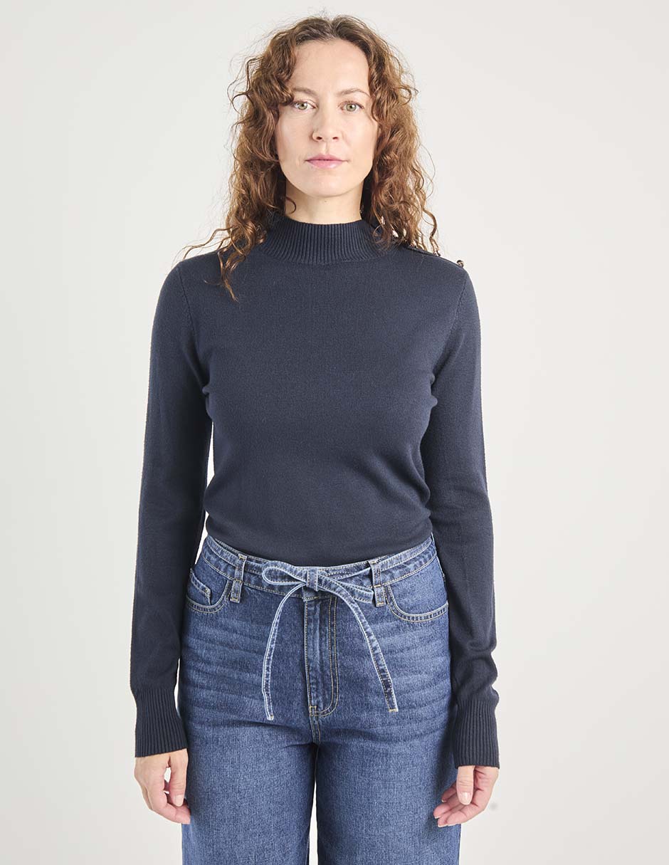 Suéter cuello alto para mujer 5