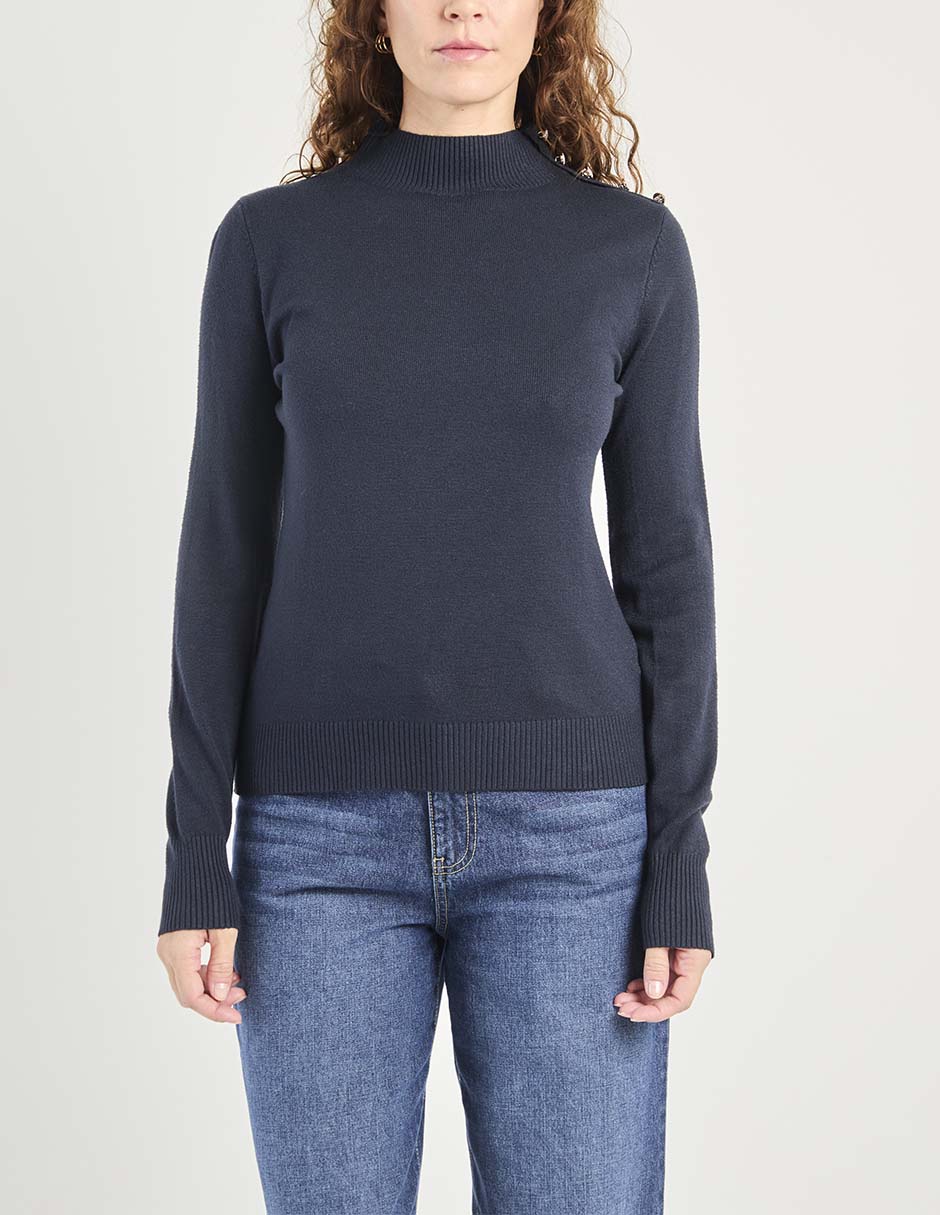 Suéter cuello alto para mujer 4