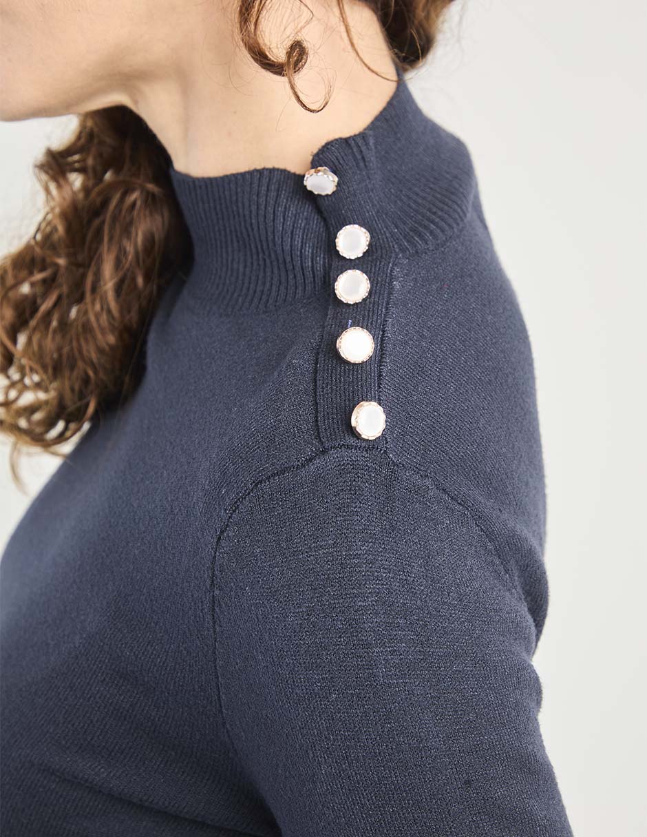 Suéter cuello alto para mujer 7