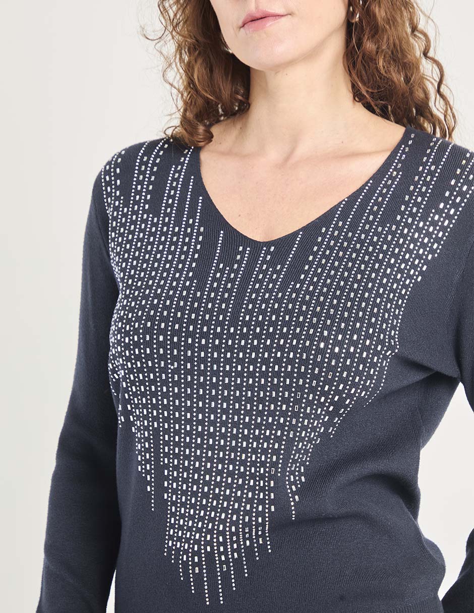 Suéter cuello redondo para mujer 3