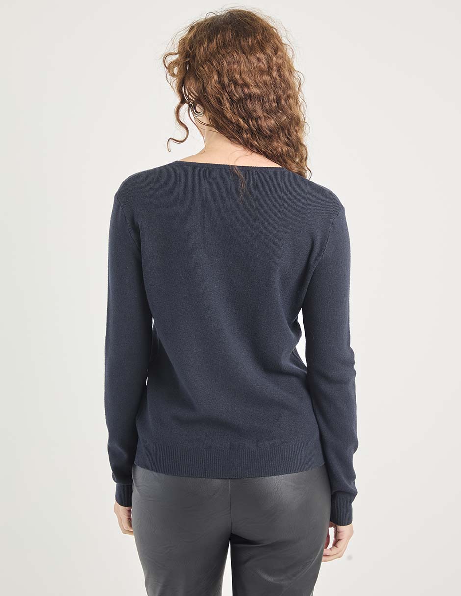 Suéter cuello redondo para mujer 6