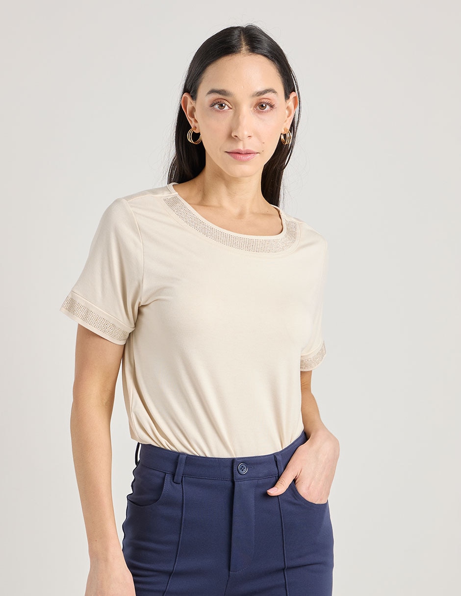 Blusa manga corta para mujer 1