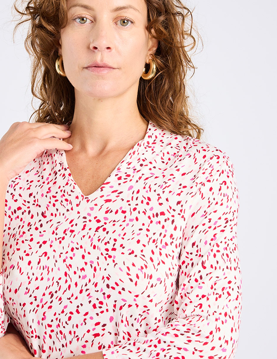 Blusa manga 3/4 para mujer 10