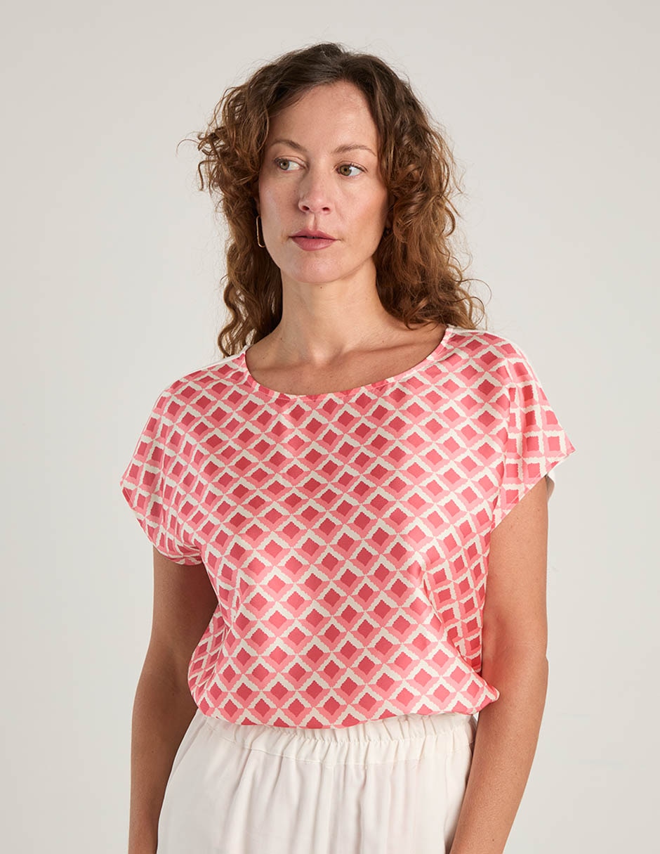 Blusa La Mode manga corta para mujer