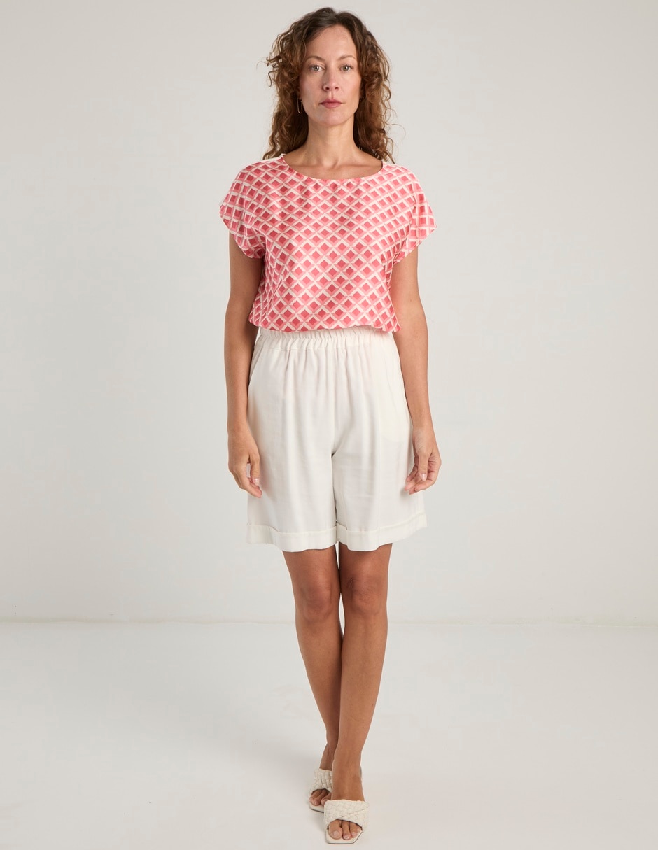 Blusa La Mode manga corta para mujer
