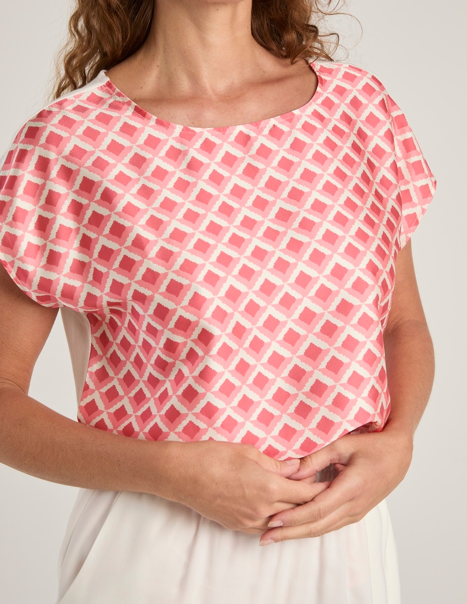 Blusa La Mode manga corta para mujer