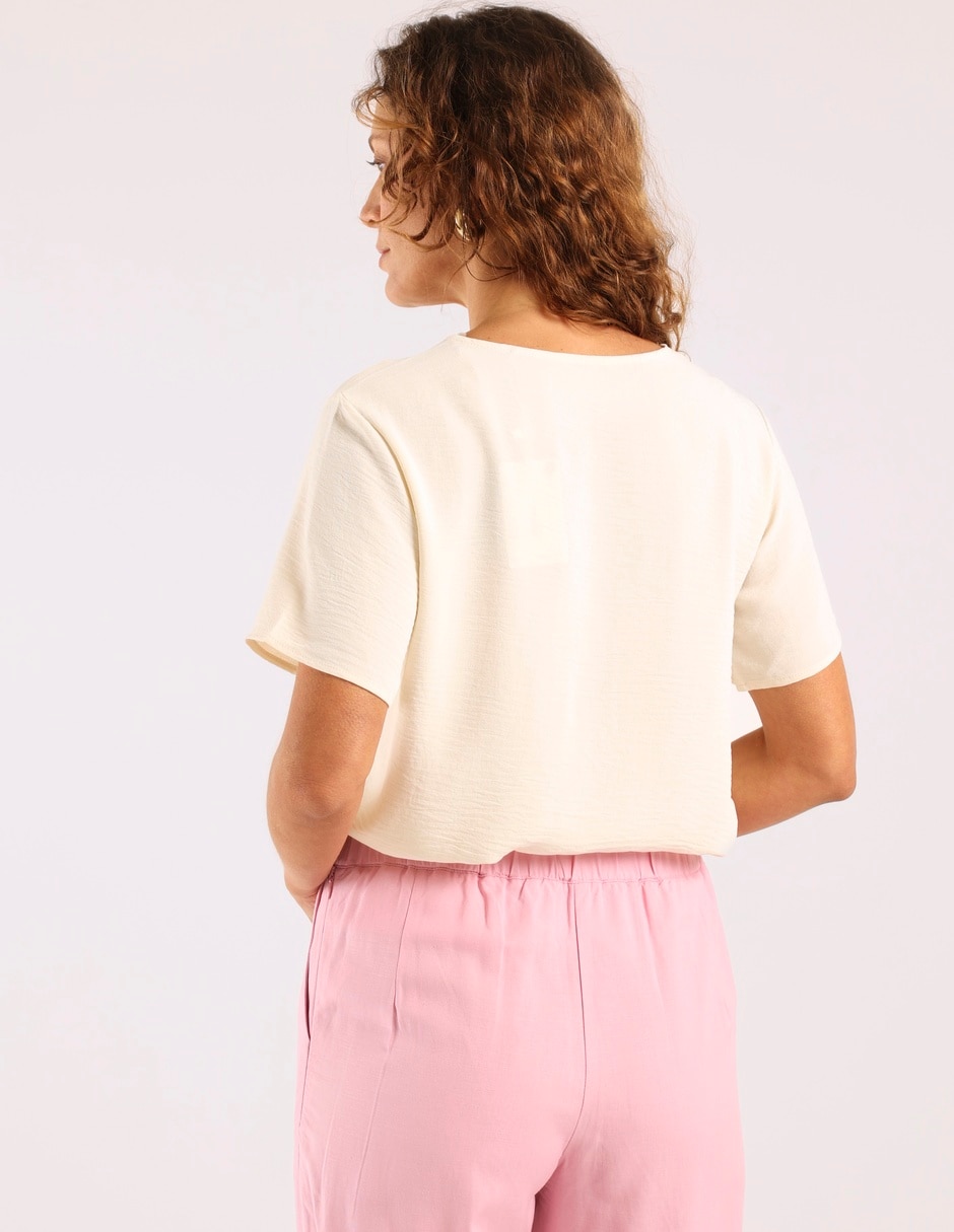 Blusa manga corta para mujer 11