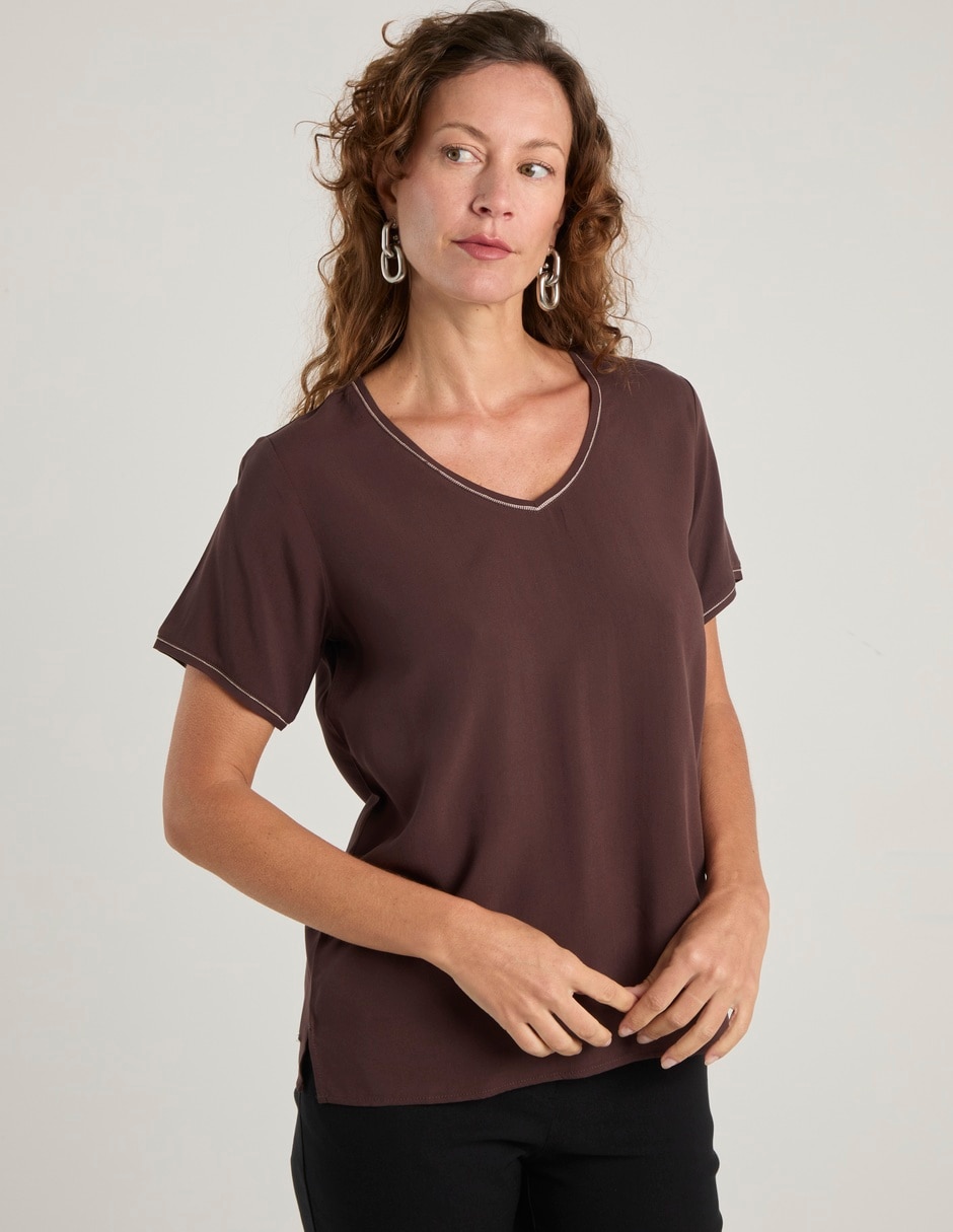 Blusa manga corta para mujer 1