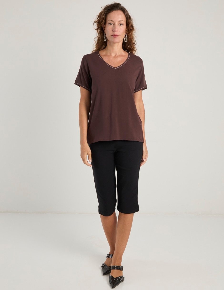 Blusa manga corta para mujer 8